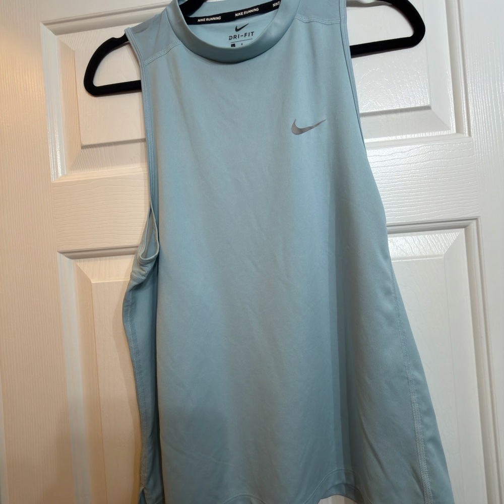 Nike Women's Light Aqua Muscle Tee for running